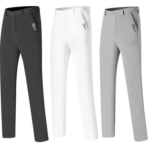 New Golf Pants Mens Clothing Breathable Thin Section Solid Color Fashion Casual Free Shipping Golf Trousers for Men
