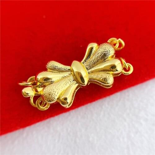 Wholesale DIY Natural Stones Beads Jewelry Making Accessories Silver/Gold/Rose Gold Metal Connector Clasps Findings