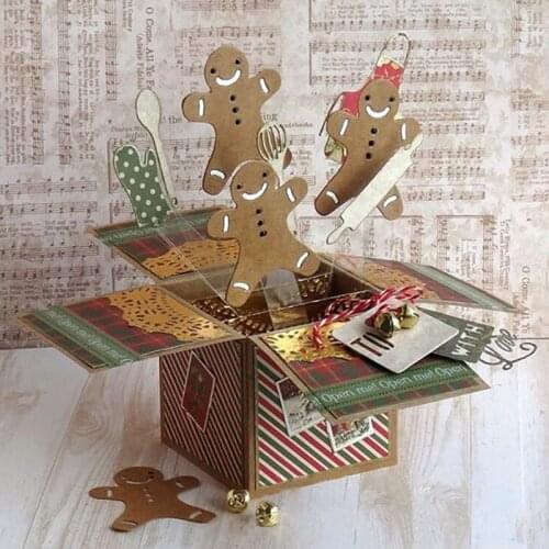 Panalisacraft christmas ginger metal cutting dies 2020 noel kerst navidad natal scrapbooking Album Paper Card Craft Embossing