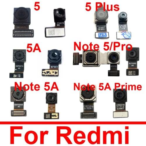 Main Camera For Xiaomi Redmi 5 5A 6 6A 7 7A Pro Plus Front & Rear Back Big Samll Facing Camera Flex Cable Replacement Parts