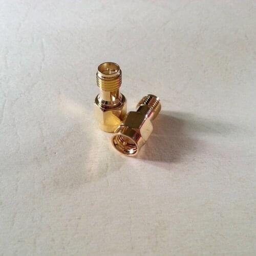 4 pcs Gold plate SMA male plug to RP SMA female plug RF coaxial connector adapter