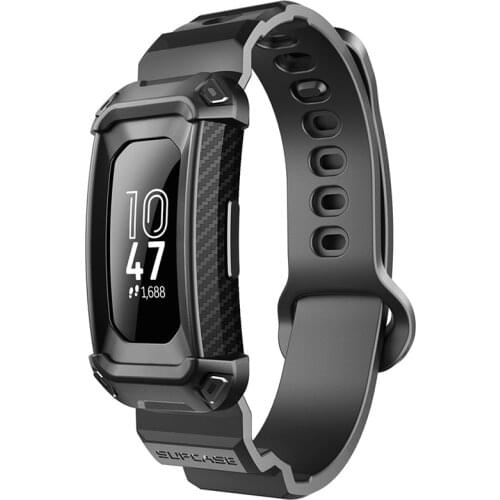 Strap Bands For Fitbit Inspire/Fitbit Inspire HR SUPCASE UB Pro Built-in Rugged Case Replacement Bands with Protective Case