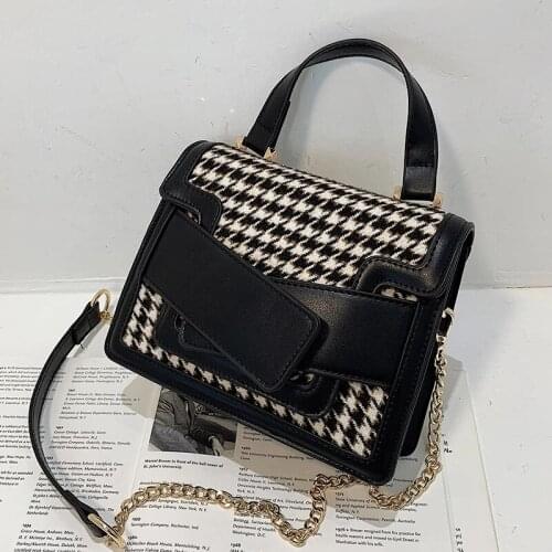 Luxury brand Black Tote bag 2021 Fashion New High-quality Woolen Leather Womens Designer Handbag Travel Shoulder Messenger Bag