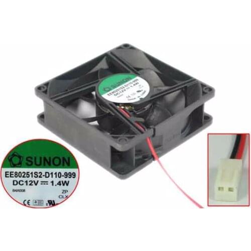 SUNON EE80251S2-D110-999 Server Cooling Fan DC 12V 1.4W 80x80x25mm 2-wire