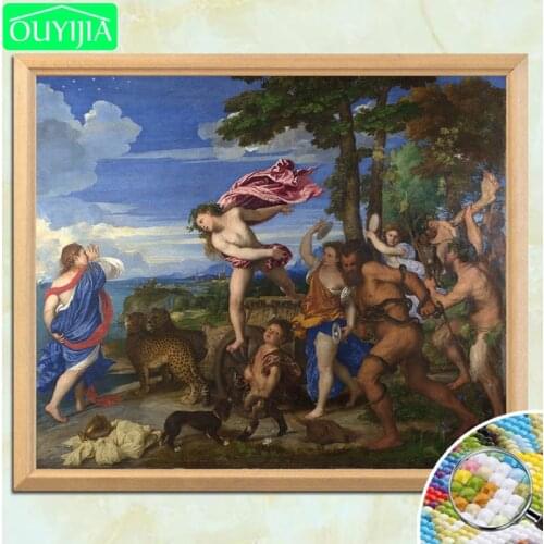 Tiziano Vecellio Famous Painting "The Allegory of Age Governed by Prudence" 5D DIY Diamond Painting Full Square Embroidery Pic