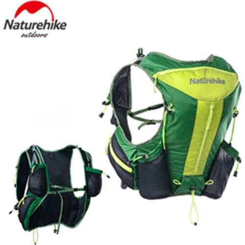 Naturehike Outdoor Bag 325g Multipale Pockets 12L Nylon Fabric Breathable Design Vest Style Running Backpack Quick Dry Travel