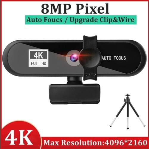 2K 4K Conference PC Webcam Autofocus USB Web Camera Laptop Desktop For Office Meeting Home With Mic 1080P HD Web Cam