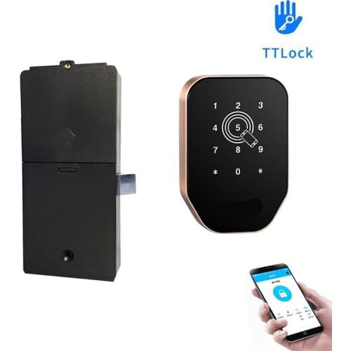 TTLock APP Remote Control Cabinet Drawer Lock Support IC card Password Code Electric Lock