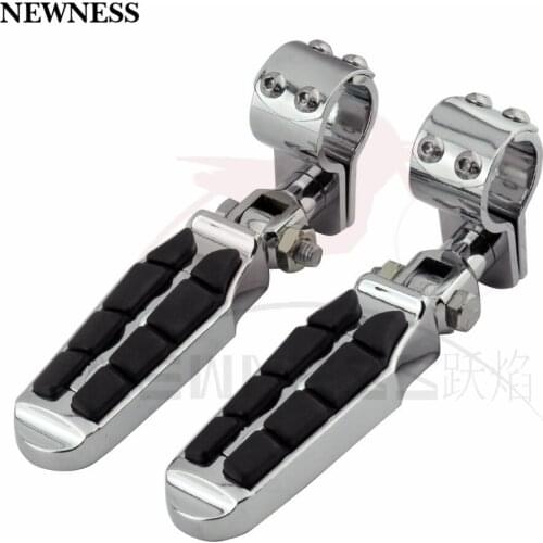 25mm 32mm 1" 1.25" Motorcycle Highway Crash Bar Clamp Footpeg Footrest Engine Guard Foot Peg For Honda Yamaha Kasawaki Suzuki
