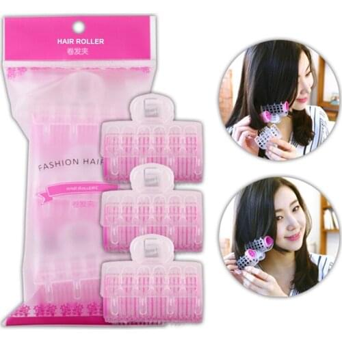 3pcs/set Large Self Grip Hair Rollers Bangs Self-adhesive Hairdressing Hair Curlers Curling Professional Home Salon Styling Tool