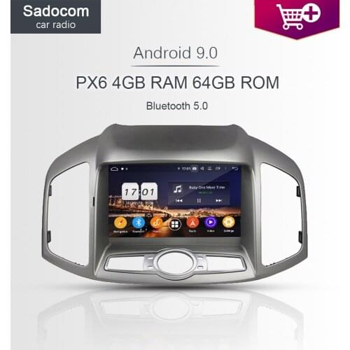 720P 8" DSP PX6 Android 10.0 8 Core 4GB RAM 64GB Car DVD Player car radio 5.0 RDS autoradio GPS For Chevrolet Capativa 2012-2016