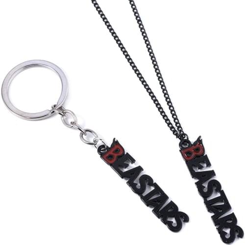 Anime BEASTARS Letter Legosi Haru Key Chain Pendant Cosplay Two-sided Acrylic Keychain Keyrings