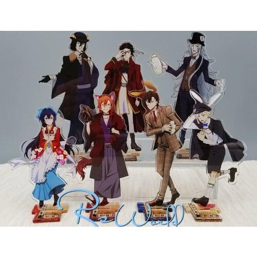 Bungo Stray Dogs Anime keychain Dazai Osamu Atsushi Nakaji Edogawa Ranpo rubber keychain strap/mobile phone charms