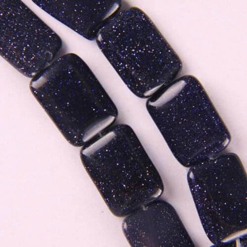 18x13MM Blue Sandstone Loose Beads Strand 15 Inch Jewelry Making B116