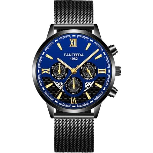 Watch Men Creativity Business Men Watches Quartz Fashion Stainless Steel Band Wrist Watch Male Calendar Clock Relogio Masculino