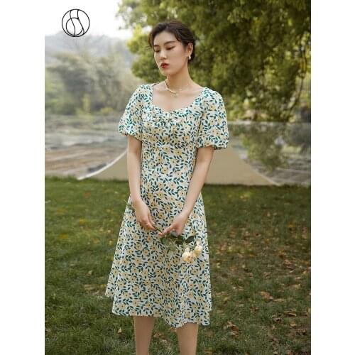 DUSHU Summer Dresses With Print