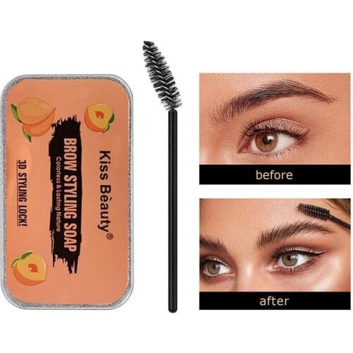 Eyebrow Styling Gel Brows Wax Sculpt Soap Waterproof Easy Eyebrow Makeup To 3D Long-Lasting Wild Feathery Styling Wear Brow H8O8