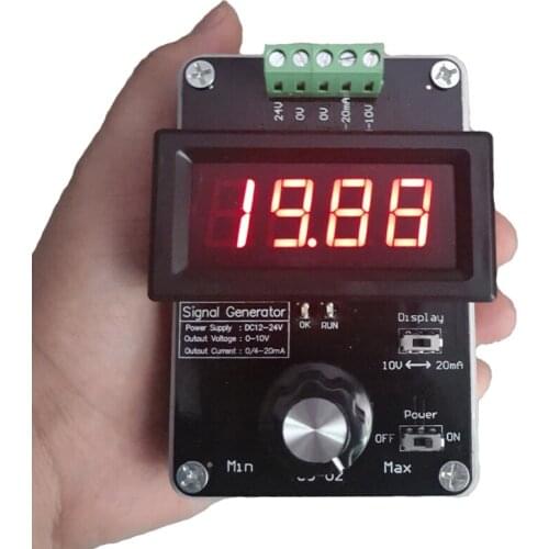 0-20mA/4-20mA/0-10V signal generator Adjustable current voltage analog current source