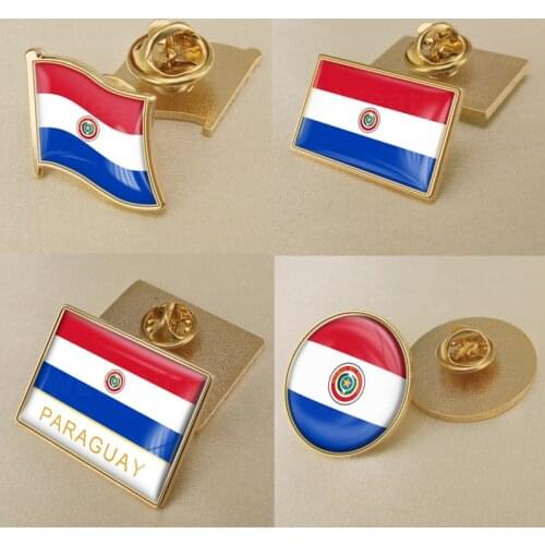 Coat of Arms of Paraguay/Paraguayans Flag National Emblem Brooch/Badges/Lapel Pins