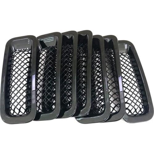 7PCS Front Grill Cover Mesh Grille Insert Kit for 2011-2016 Jeep Patriot