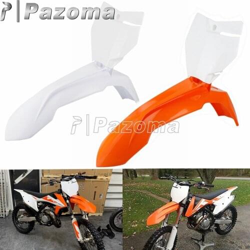 Motorcycle Racing Number Plate Plastic Front Fender Kit For SX SX-F XC XC-F XC-W EXC EXC-F SXS Enduro Dirt Pit Bike MX Motocross