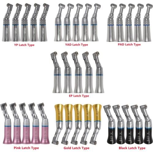 NSK Style Dental Contra Angle Slow Low Speed Handpieces Latch/Push Button Chunk E-type Connect