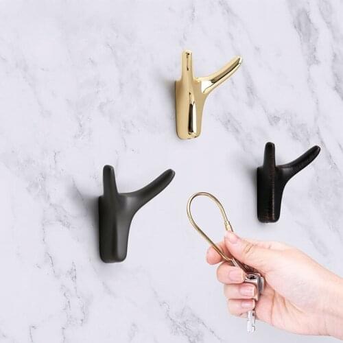 Wall-Mounted Clothes Hook Multi-function Bedroom Hooks Creative Coat Towel Storage Hanger for Kitchen Bathroom Accessories