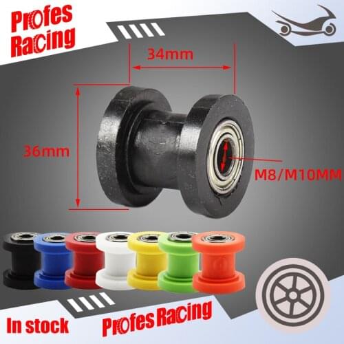 8/10mm Drive Chain Roller Pulley Wheel Tensioner Guide For ATV CRF CR XR Enduro Motorcycle Motocross Dirt Bike