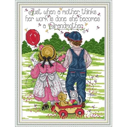 Innocence 5 cross stitch kit aida 14ct 11ct count print canvas stitches embroidery DIY handmade