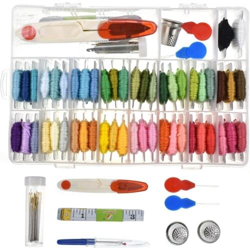 Embroidery Floss with Organizer Storage Box String Embroidery Thread Kit&Cross Stitch Thread for String Making Bracelets Gift