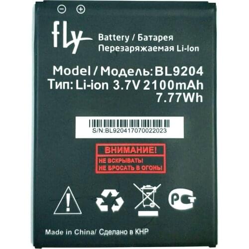 New 2100mAh BL9204 battery Replacement for FLY BL9204 FF.02.522F04 FS517 Cirrus 11 mobile phone