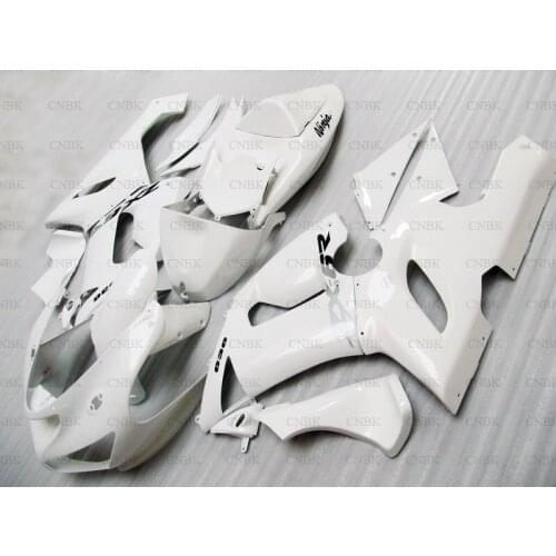 For 636 ZX-6r 2005 - 2006 Fairings 636 ZX-6r 05 White Plastic Fairings 636 ZX-6r 06 Fairing Unpainted
