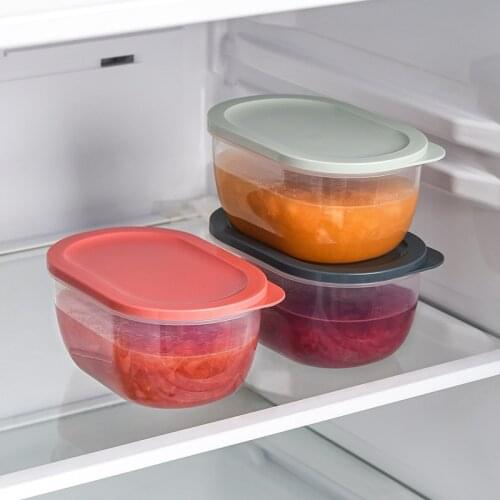 Plastic Box Kitchen Refrigerator OrganizerTransparent Drain Sealed Boxes Food Storage Containetrs Kitchen Items