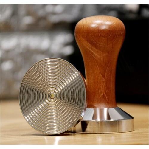 Stainless Steel 51/58mm Tamper Handmade Coffee Pressed Powder Hammer Espresso Maker Cafe Barista Tools Machine Coffee Accessorie