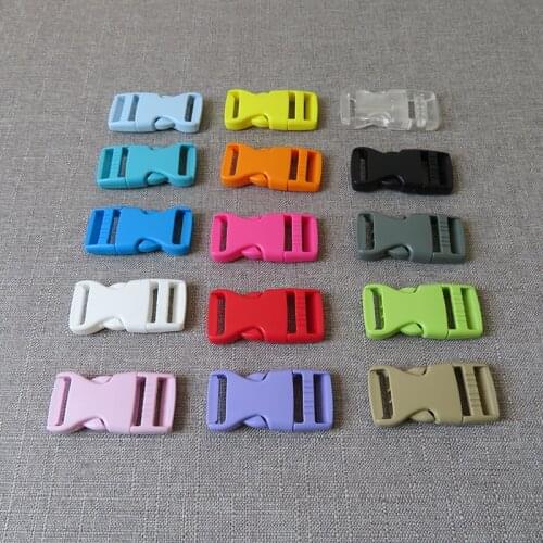 10pcs/lot 20mm 25mm durable plastic release buckle strap buckle for bag dog collar necklace harness paracord sewing accessory