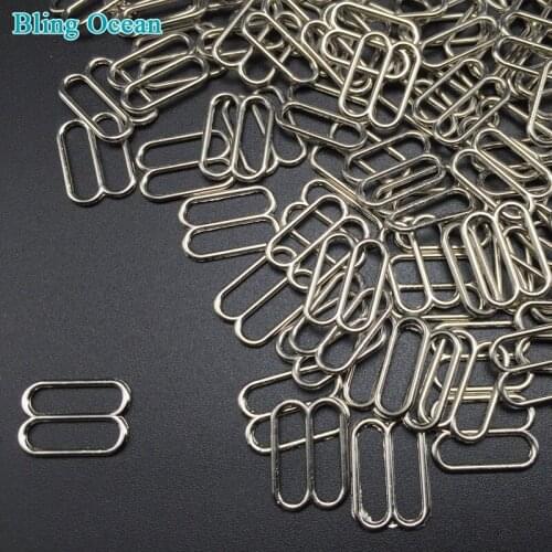 Multi Sizes Bra Bikini Adjustable Metal Loops Alloy Buckle Connector