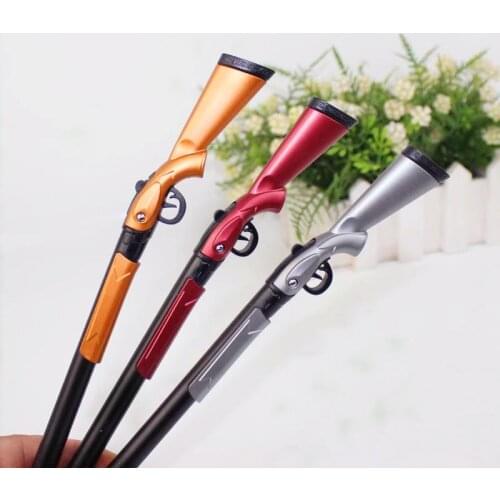 1 Pcs Cute Office Gel Pen Gun Shape Gel Ink Pen School Student Kawaii Learning Stationery Give Friend Gift Ideas