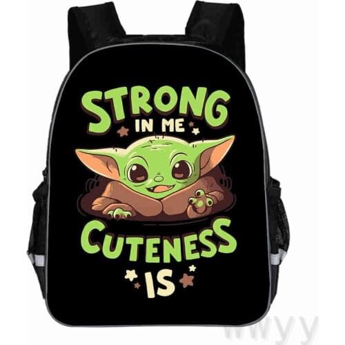 Disney baby Yoda Mandalorian School Bag for Kids Boy Backpack Children Primary Star Wars Toddler Mochila Escolar