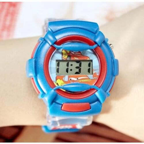 Silicone handsome intelligent sports watch cartoon car electronic watches