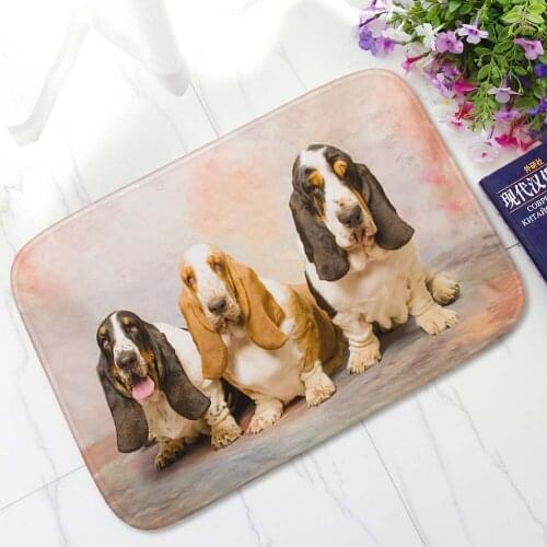 Modern Printed Welcome Doormat Non-Slip Bathroom Kitchen Mat Microfiber Absorbent Living Room Bedroom Floor Mats Washable