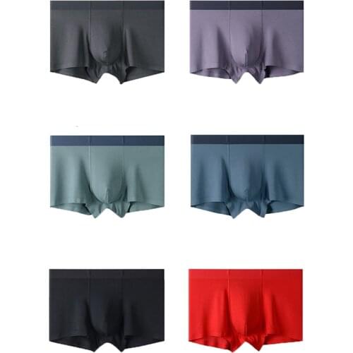 New Mens Underwear 60 Lenzing Modal Graphene Antibacterial Seamless Flat-Angle High-End Comfortable Underwear