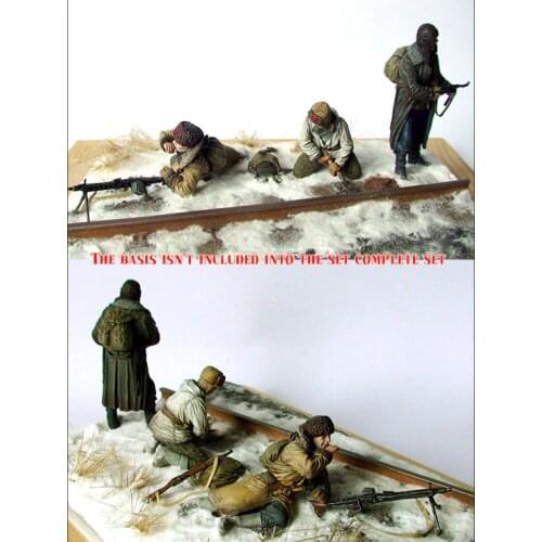 [tuskmodel] 1 35 scale resin model figures kits soviet guerrillas