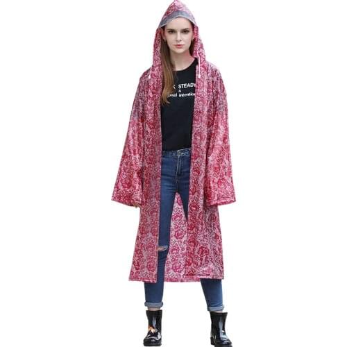 Outdoor women lace raincoat sports riding climbing raincoats light weight lady rainwear gear plastic transparen poncho