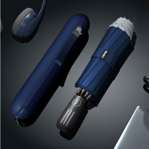 Reverse Outdoor Umbrella Waterproof Fully Automatic Flashlight 3 Folding Car Umbrella Luxury Guarda Chuva Household Goods DG50U