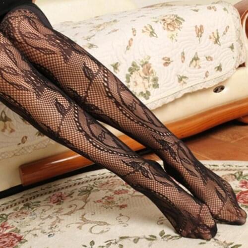 Womens Tights Sexy Lace Jacquard Dot Fishnet Stockings Stockings Thin Female Pantyhose Tattoo Lady Hosiery Floral Vintage N8X8