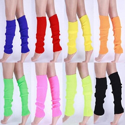 80% HOT SALES！！！Women Solid Candy Color Knit Winter Leg Warmers Loose Style Boot Socks Gift