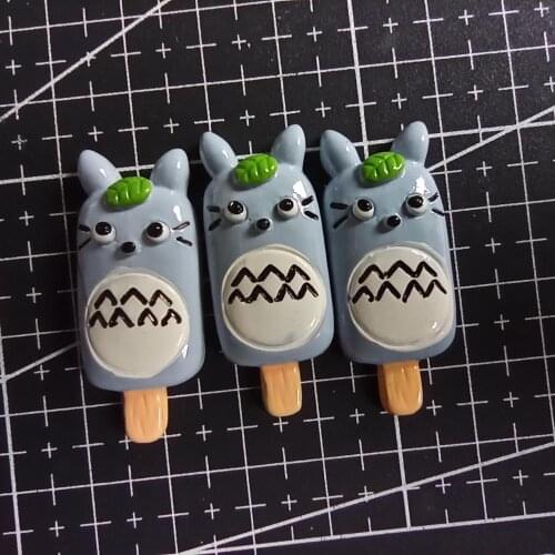 1pcs/lot resin flat back Simulation cat cartoon ice 37mm Cabochons Scrapbooking Hair Bow Center DIY Christmas decration