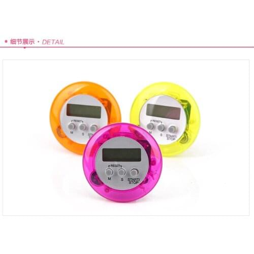 100PCS Novelty Digital Kitchen Timer Kitchen Helper Mini Digital LCD Kitchen Count Down Clip Timer Alarm