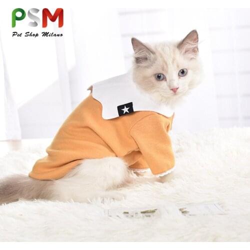 2020 Navy Cotton Wool Small Dog Sweater Thicken Warmth Military Pets Clothes Bulldog French Love Dog Luxury Clothes