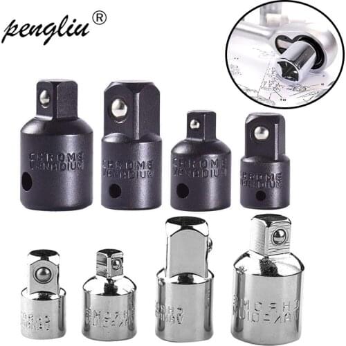 4pcs Socket Ratchet Tool Converter Reducers Adaptors 1/2" 3/8" 1/4" Set Hand Repair Tools